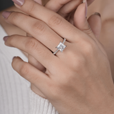 Hidden Halo Princess-Cut Engagement Ring
